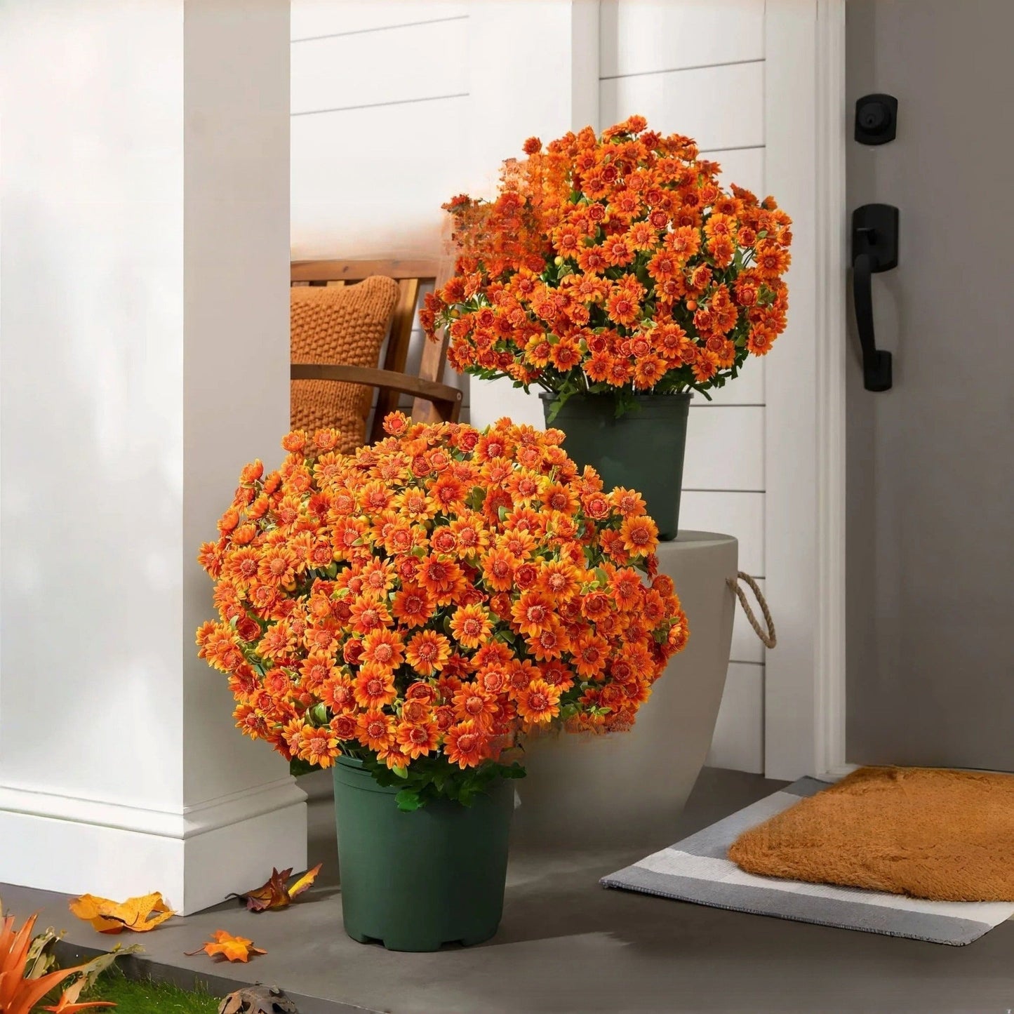 π Flash Sale β‘ Artificial Outdoor Sunset Mums Flowers π»- UV resistant, Waterproof, Windproof π§