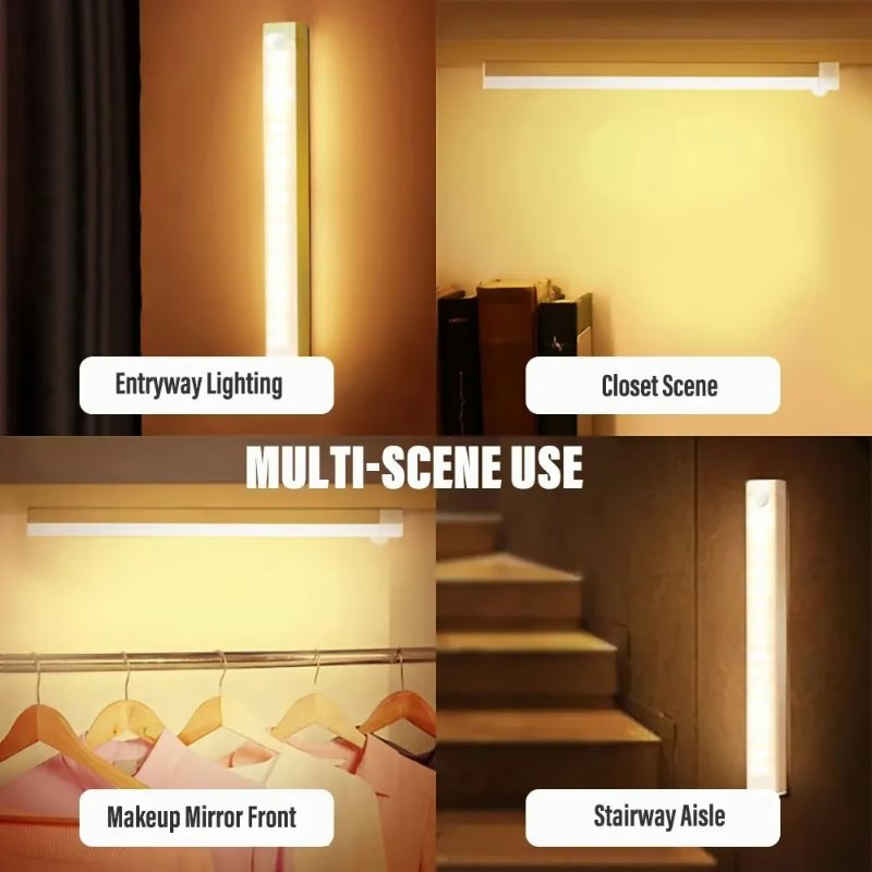 Punch-free Smart Sensor Magnetic Rechargeable LED Lights