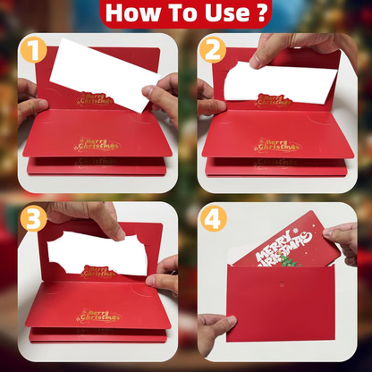 🏆Flash Sale⚡ 50K+ SOLD! Almost Gone-🎅💸Christmas Cash Gift Envelope– A creative way to give cash this Christmas!