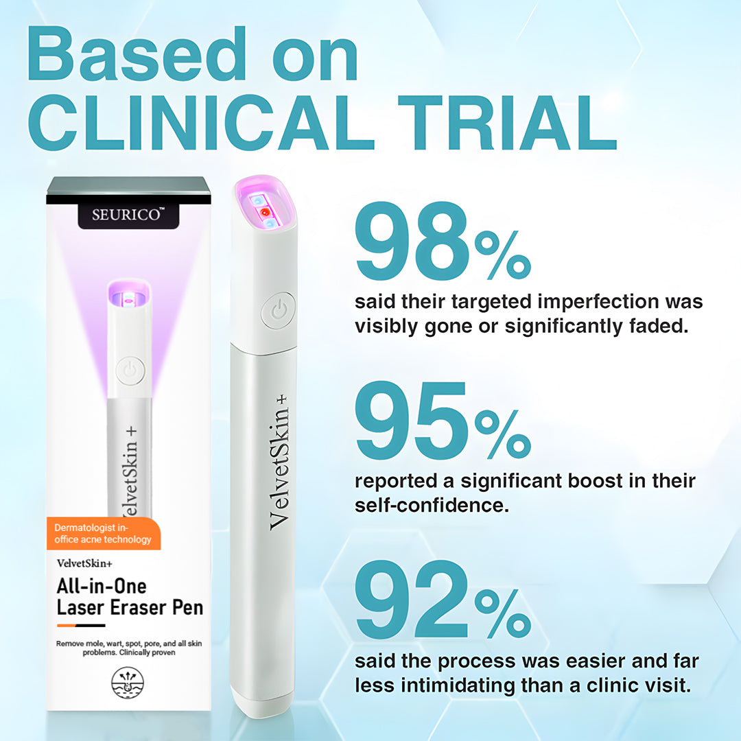 🔥Seurico™ VelvetSkin+ All-in-One Laser Eraser Pen✨ | Safe & Easy At-Home Solution for Smooth, Spot-Free Skin 💆‍♀️🌟