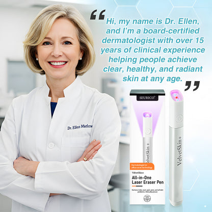 🔥Seurico™ VelvetSkin+ All-in-One Laser Eraser Pen✨ | Safe & Easy At-Home Solution for Smooth, Spot-Free Skin 💆‍♀️🌟