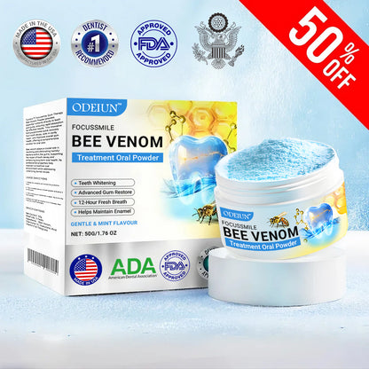 🔥🔥Odeiun™ Bee Venom Gum Repair Powder 🐝 (ADA Approved) 🎁 Flash Sale – Restore Teeth & Gums Now!