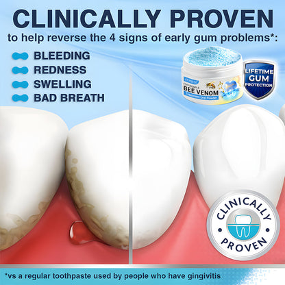 🔥🔥Odeiun™ Bee Venom Gum Repair Powder 🐝 (ADA Approved) 🎁 Flash Sale – Restore Teeth & Gums Now!