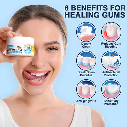 🔥🔥Odeiun™ Bee Venom Gum Repair Powder 🐝 (ADA Approved) 🎁 Flash Sale – Restore Teeth & Gums Now!