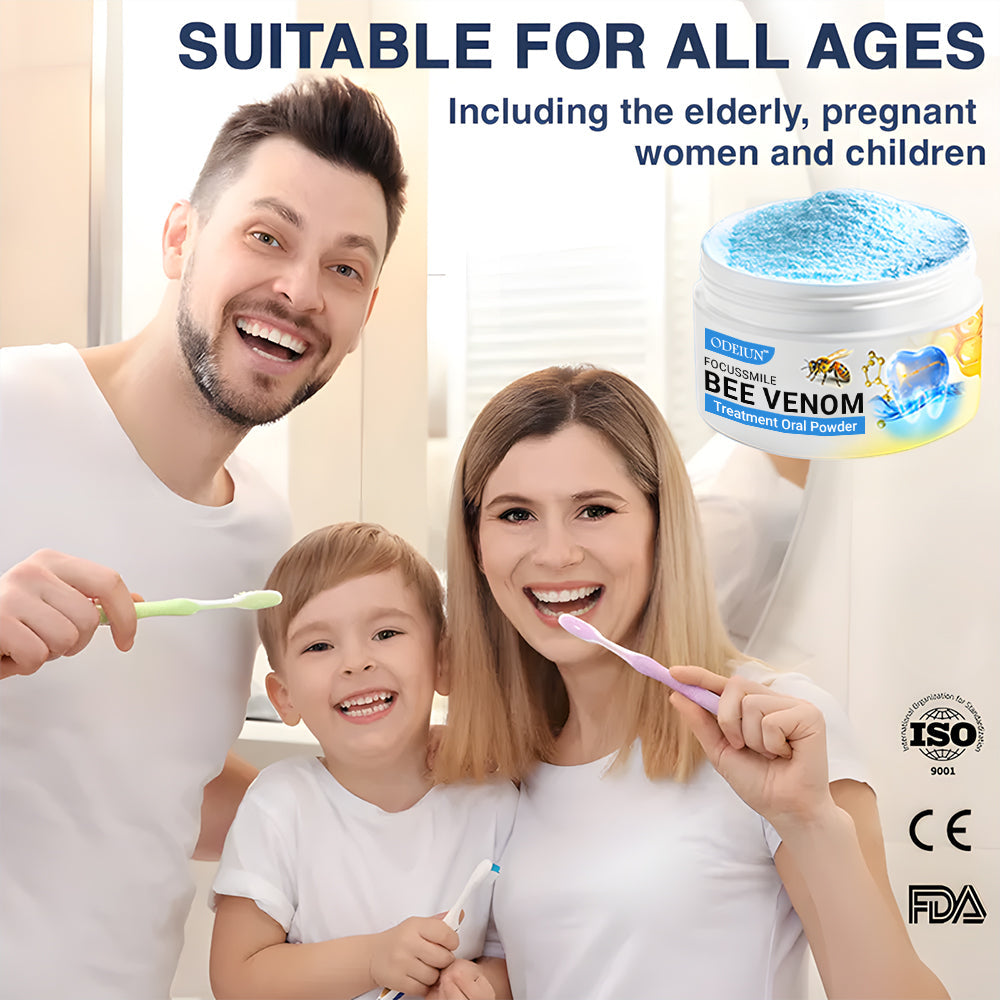 🔥🔥Odeiun™ Bee Venom Gum Repair Powder 🐝 (ADA Approved) 🎁 Flash Sale – Restore Teeth & Gums Now!