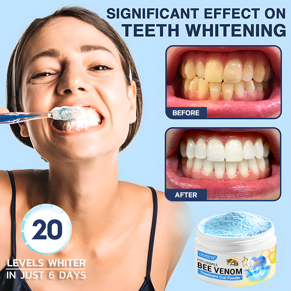 🔥🔥Odeiun™ Bee Venom Gum Repair Powder 🐝 (ADA Approved) 🎁 Flash Sale – Restore Teeth & Gums Now!