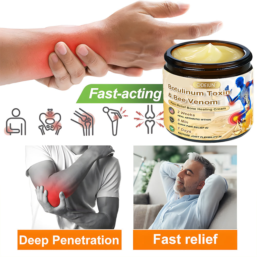 🎁Flash Sale Odeiun™ Botulinum Toxin & Bee Venom Pain-Relief Bone Healing Cream
