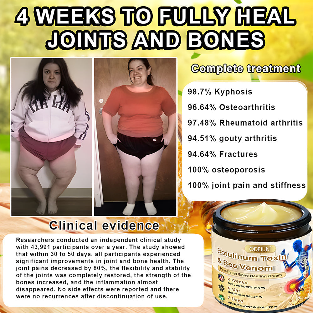 🎁Flash Sale Odeiun™ Botulinum Toxin & Bee Venom Pain-Relief Bone Healing Cream