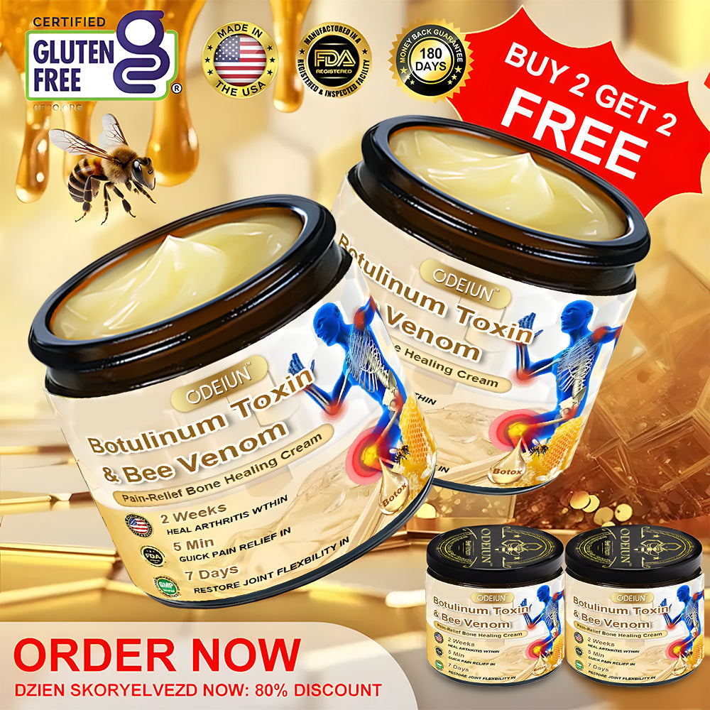 🎁Flash Sale Odeiun™ Botulinum Toxin & Bee Venom Pain-Relief Bone Healing Cream