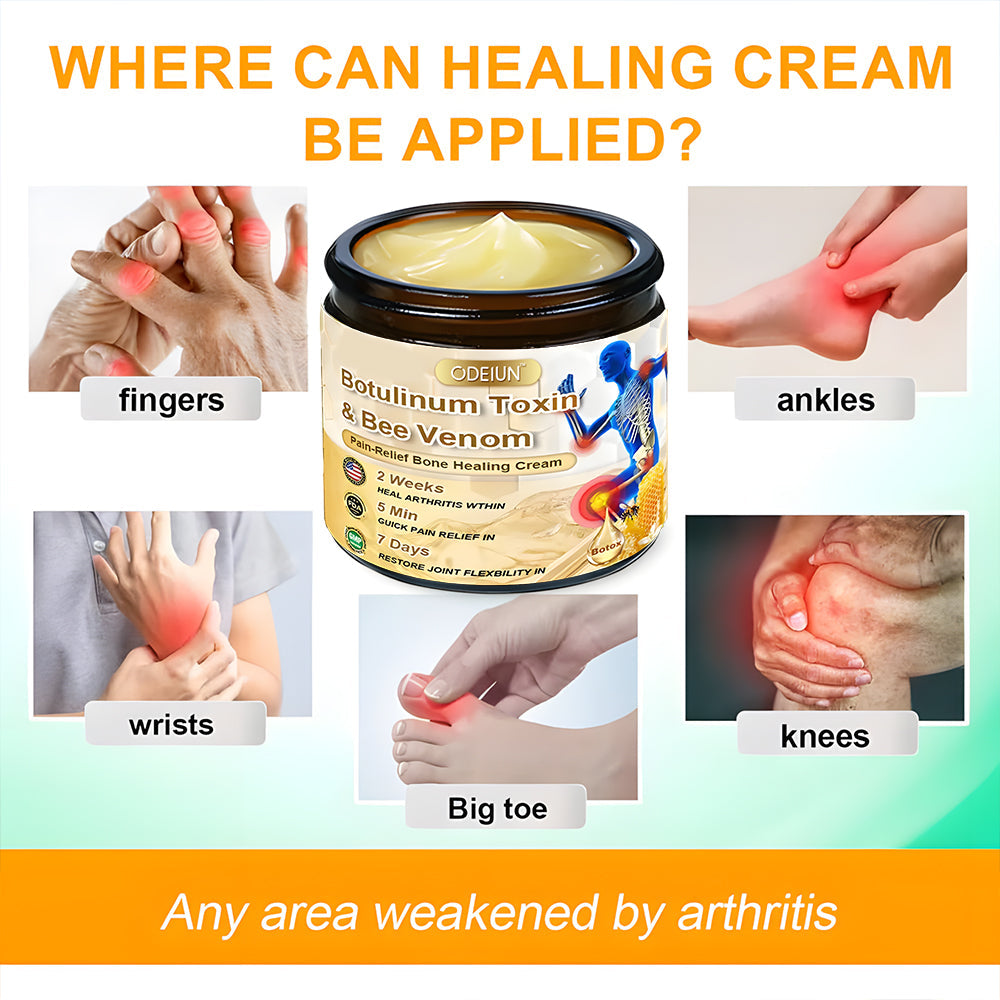🎁Flash Sale Odeiun™ Botulinum Toxin & Bee Venom Pain-Relief Bone Healing Cream