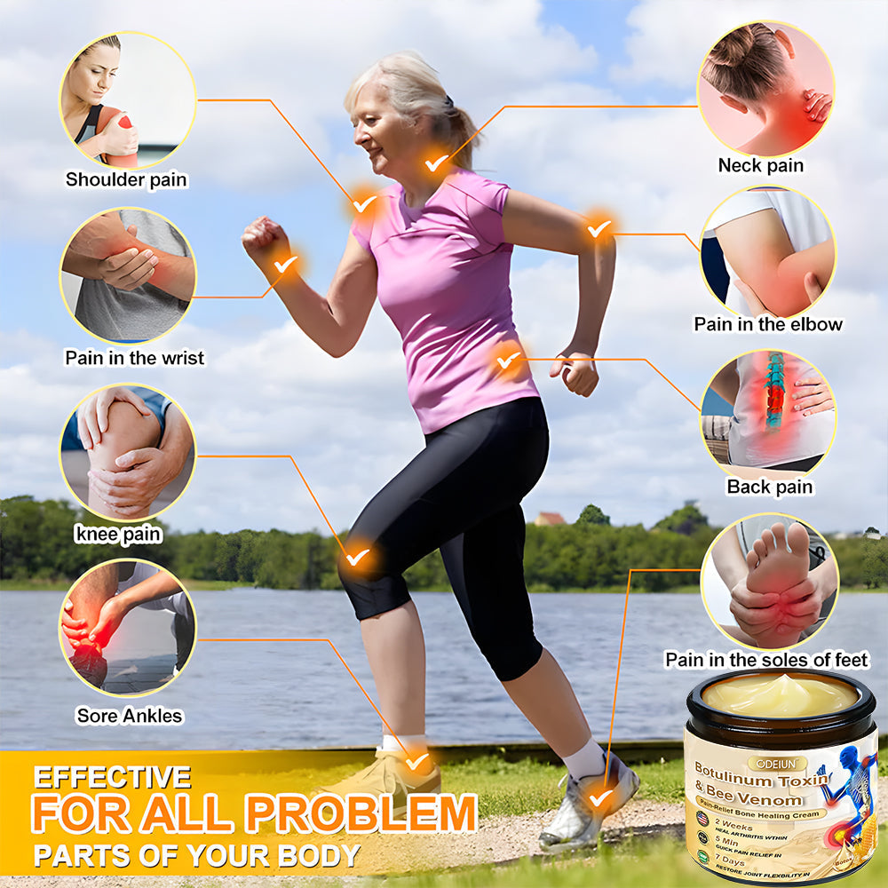 🎁Flash Sale Odeiun™ Botulinum Toxin & Bee Venom Pain-Relief Bone Healing Cream