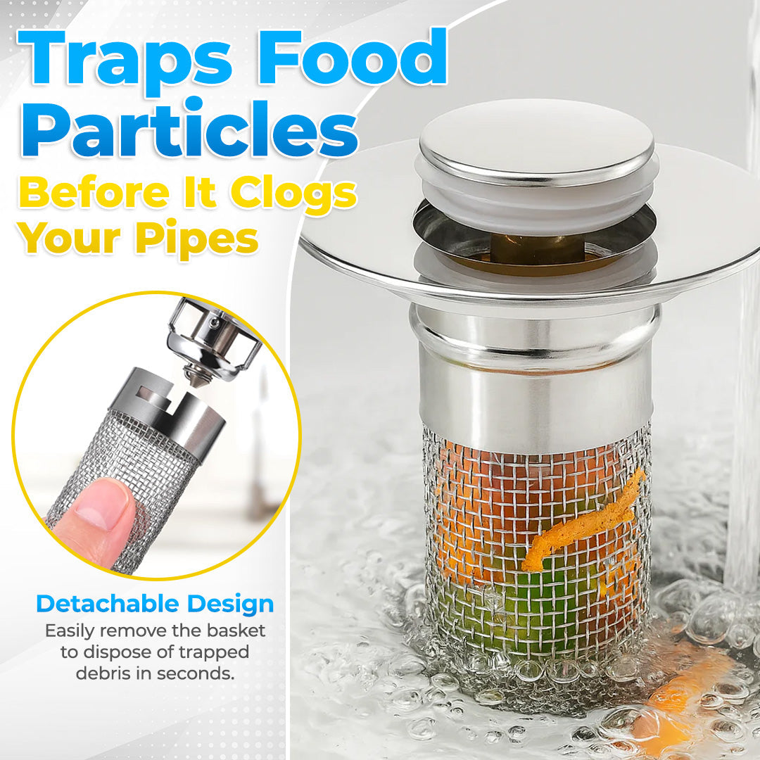 🚰 ODEIUN™ Sink Drain Strainer – Keep Your Sink Clean & Clog-Free! 🔥