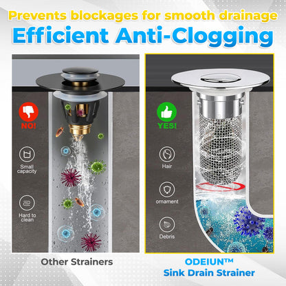 🚰 ODEIUN™ Sink Drain Strainer – Keep Your Sink Clean & Clog-Free! 🔥