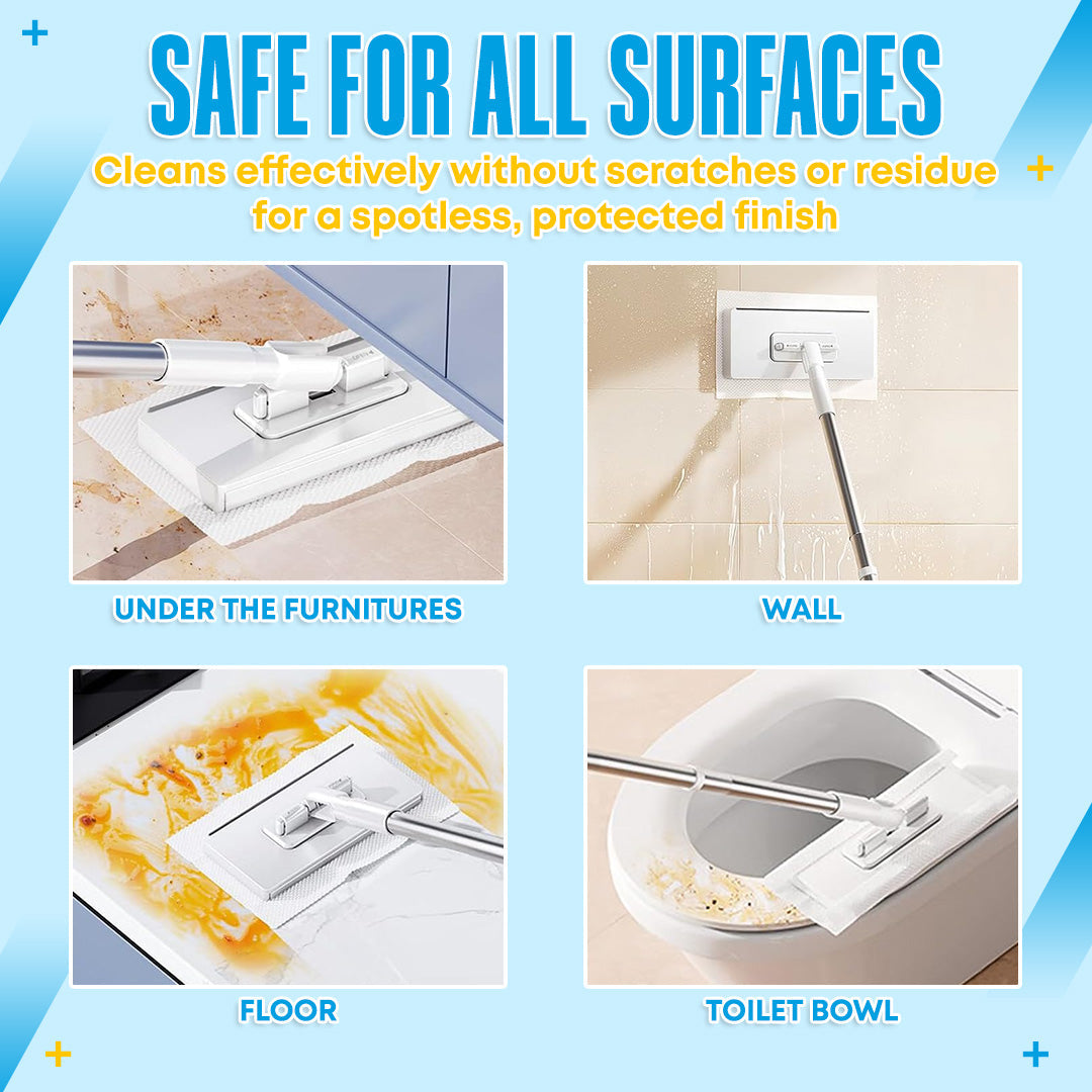 💦 Last Day: 50% OFF – Disposable Dust Mop with 4 Reusable Cloths