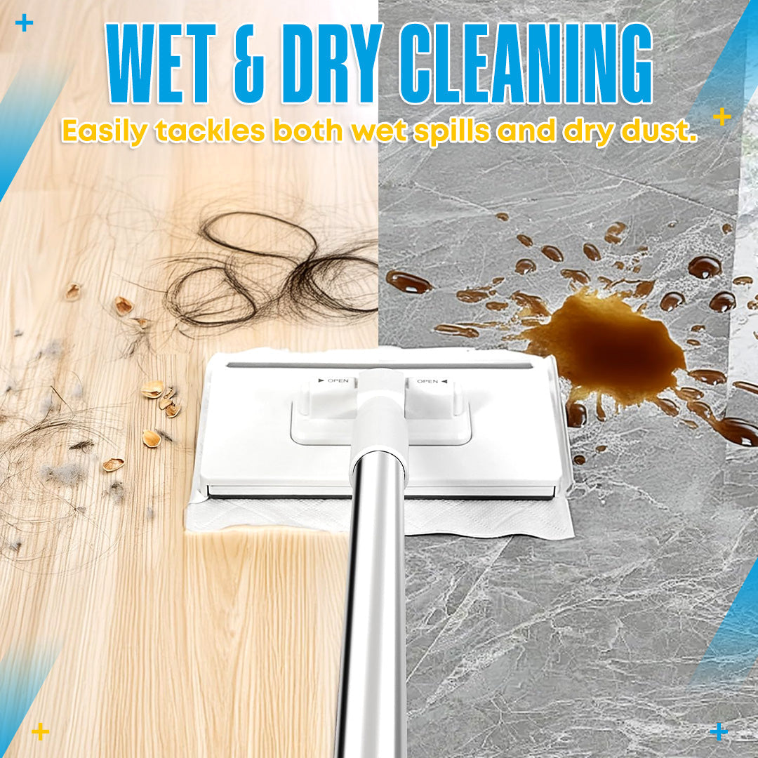 💦 Last Day: 50% OFF – Disposable Dust Mop with 4 Reusable Cloths