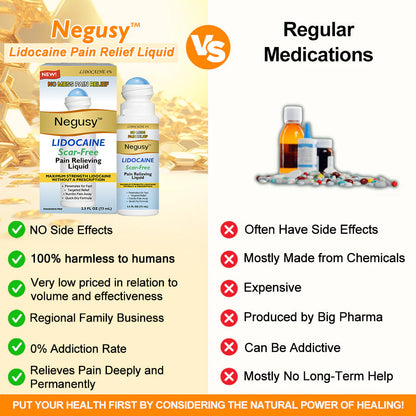 ✅Official Store: Negusy™ Lidocaine Scar-Free Pain Relief Healing Liquid👨‍⚕️USA Osteopathic Medical Association （AAOS）Approved(Reducing joint swelling, pain, stiffness, redness, warmth, soreness and joint fatigue )✨