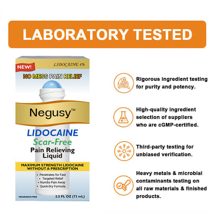 ✅Official Store: Negusy™ Lidocaine Scar-Free Pain Relief Healing Liquid👨‍⚕️USA Osteopathic Medical Association （AAOS）Approved(Reducing joint swelling, pain, stiffness, redness, warmth, soreness and joint fatigue )✨