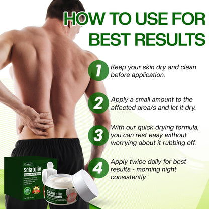✨ ODEIUN™ Sciatoliv Sciatica Relief Cream – Soothe Nerve Pain & Restore Mobility 💚