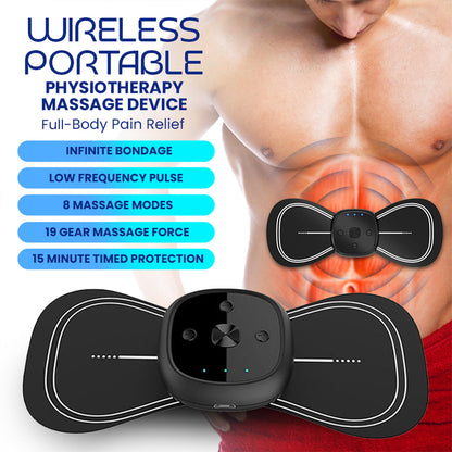 Wireless Portable Physiotherapy Massage Device - Full-Body Pain Relief