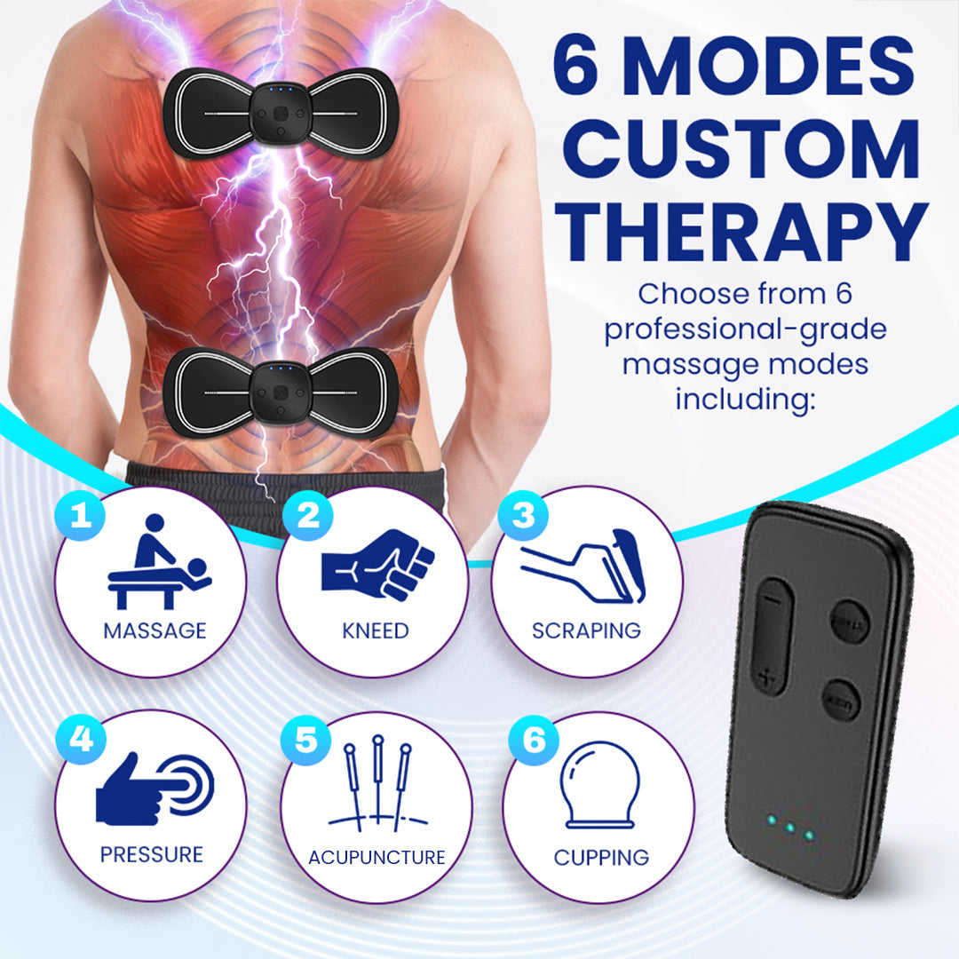 Wireless Portable Physiotherapy Massage Device - Full-Body Pain Relief