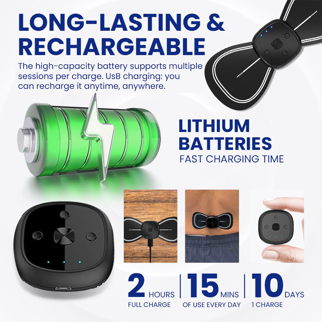 Wireless Portable Physiotherapy Massage Device - Full-Body Pain Relief