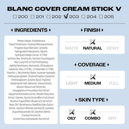 🎁🎉Meet the  Blanc Cover Stick V — Your All-in-One Beauty Essential!