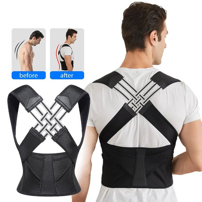 Premium Posture Corrector - Relieve Sciatica, Fix Neck Hump, and Restore Your Natural Curve