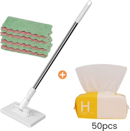 💦 Last Day: 50% OFF – Disposable Dust Mop with 4 Reusable Cloths
