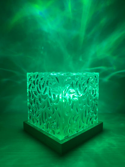 AuroraGlow Night Light Projector with Remote – 16 Ocean Wave Colors Lamp